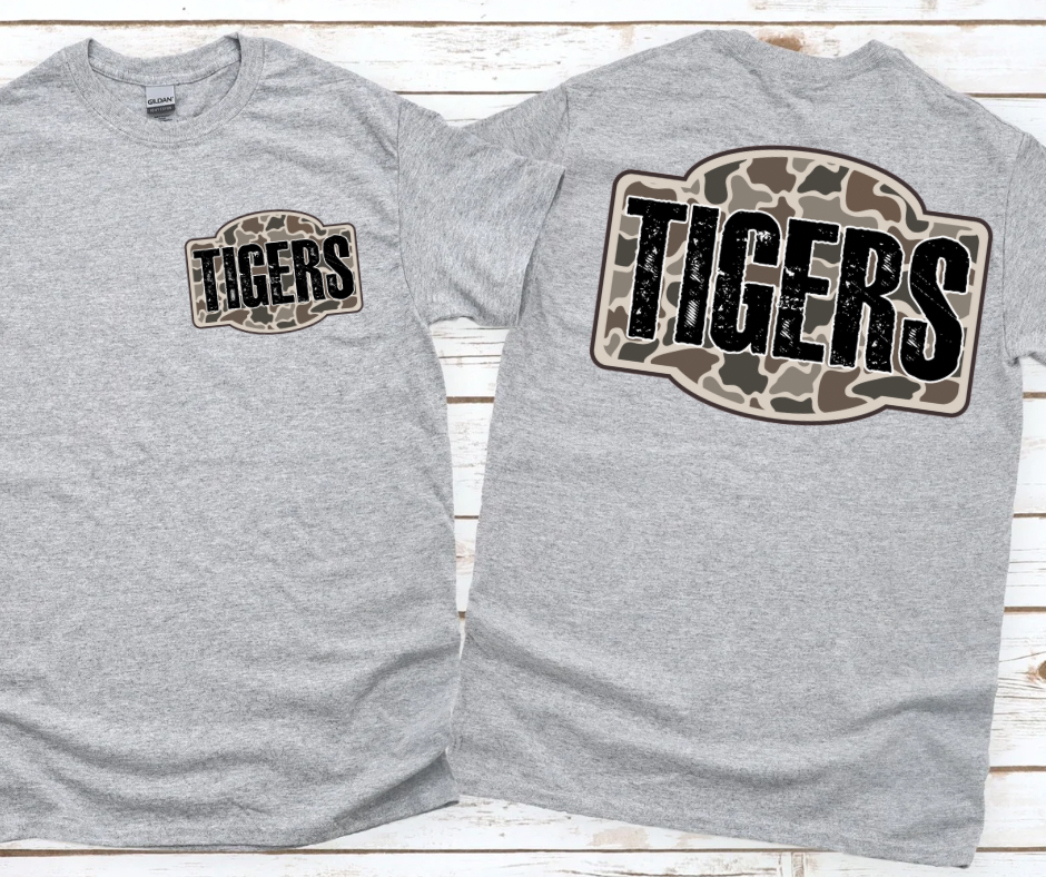 Tigers - Camo (Front & Back)