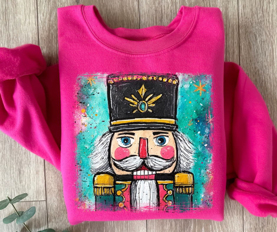 Painted Watercolor Nutcracker