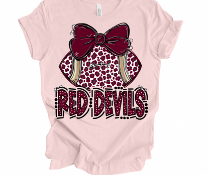Red Devil Leopard Football