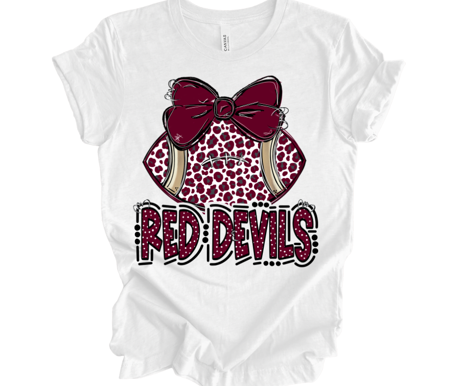 Red Devil Leopard Football