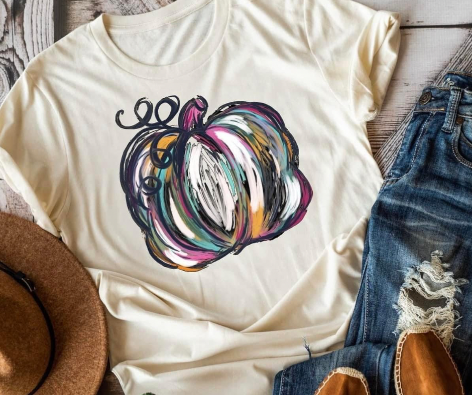 Painted Watercolor Pumpkin