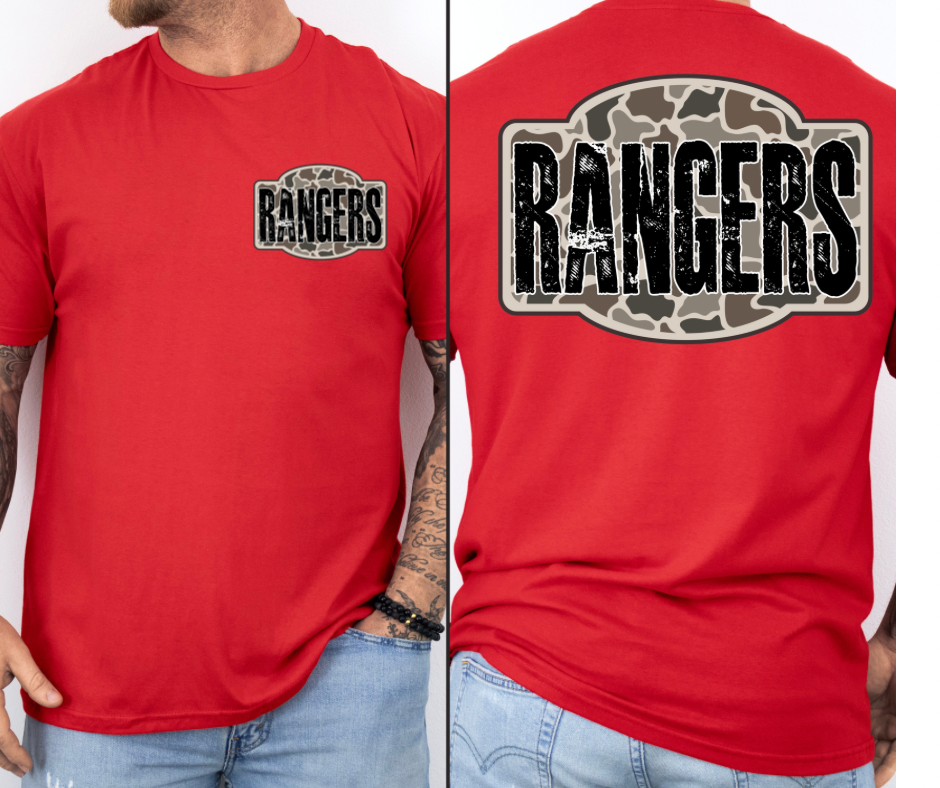 Rangers - Camo (Front & Back)