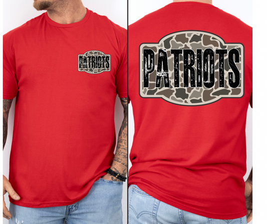 Patriots - Camo (Front & Back)
