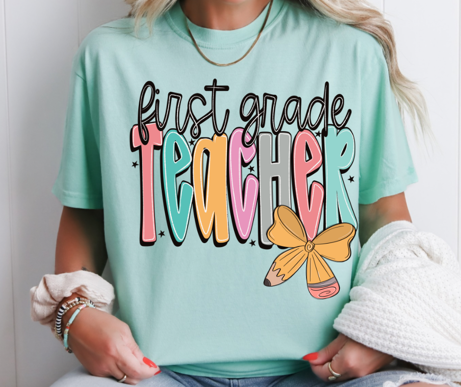 First Grade Teacher Bow