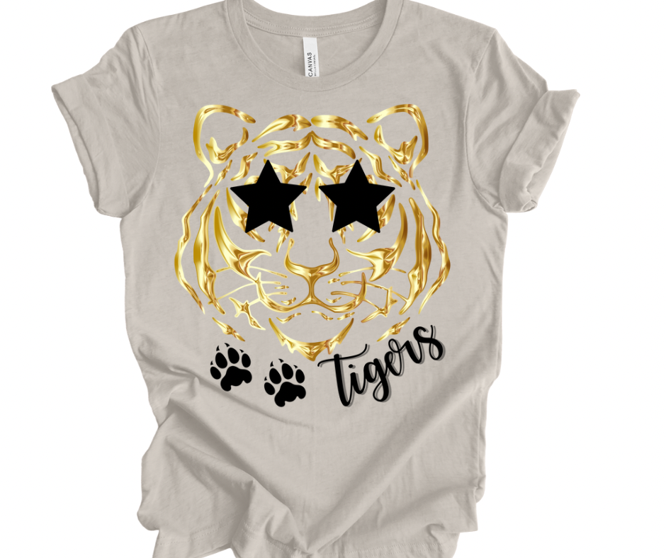 Preppy Tigers (Gold & Black)