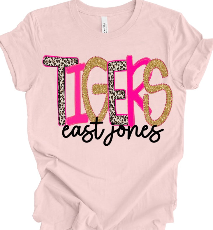East Jones Tigers (Pink Leopard)