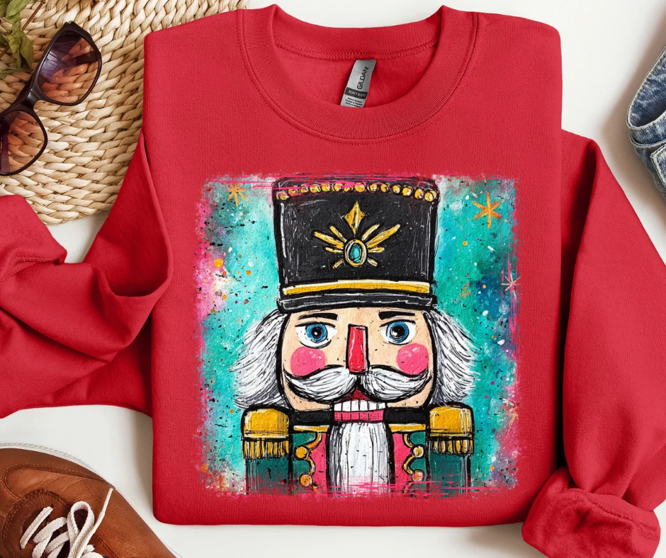 Painted Watercolor Nutcracker