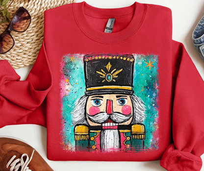 Painted Watercolor Nutcracker