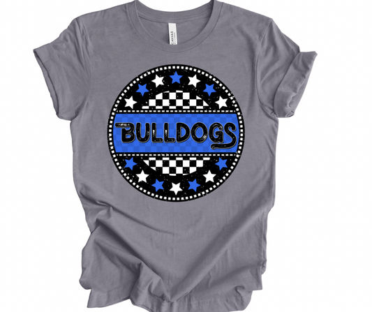 Bulldogs Checkered Star (Royal/Black)