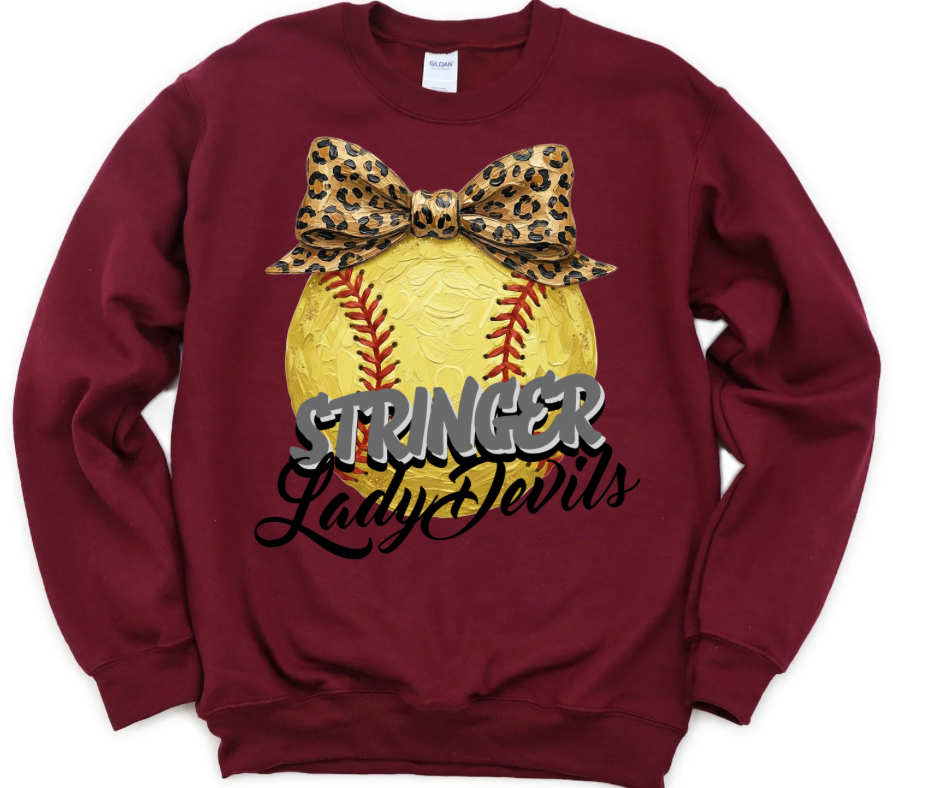 Stringer Lady Devils Leopard Softball