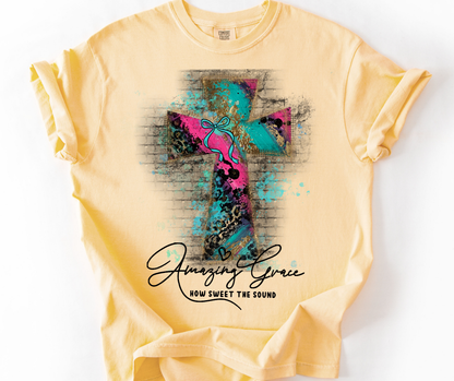 Leopard Luxe Cross - Amazing Grace