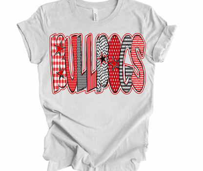 Bulldogs Checkered Stars (NO BOW)