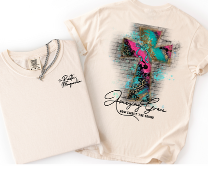 Leopard Luxe Cross - Amazing Grace
