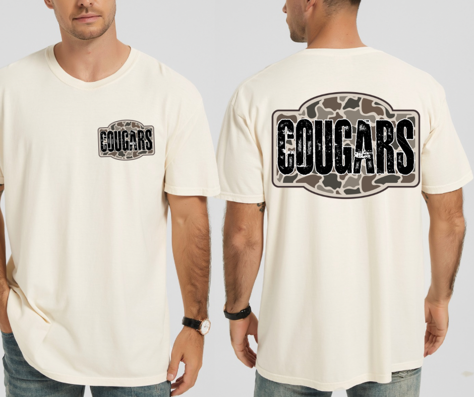 Camo -Cougars (Front & Back)