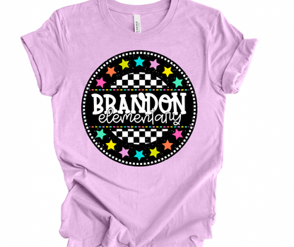 Brandon Elementary Checkered Stars