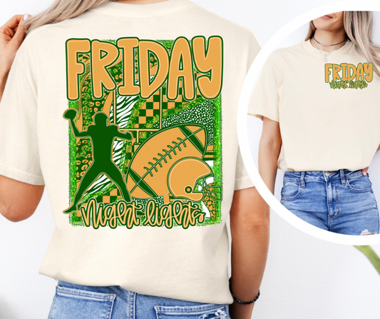Friday Night Lights (AJD) Green & Yellow