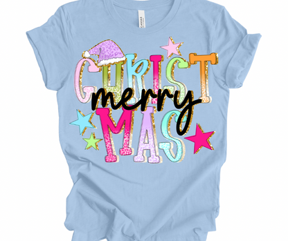 Colorful Leopard Merry Christmas