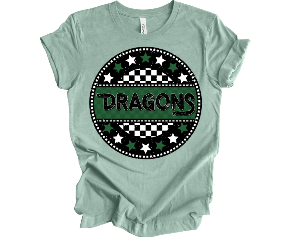 Dragons Checkered Stars