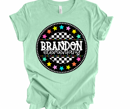 Brandon Elementary Checkered Stars