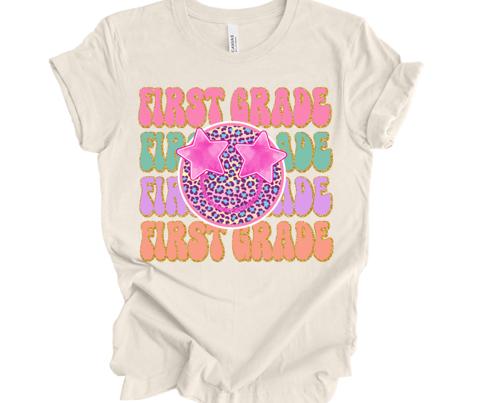 First Grade Stacked Smiley