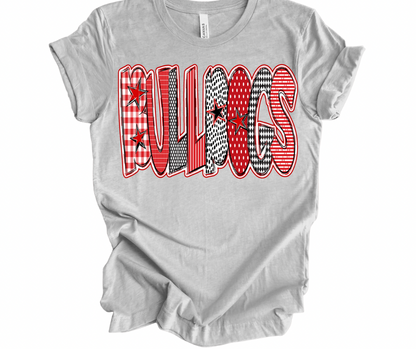 Bulldogs Checkered Stars (NO BOW)