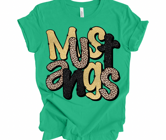 Mustangs (Leopard & Faux Glitter)