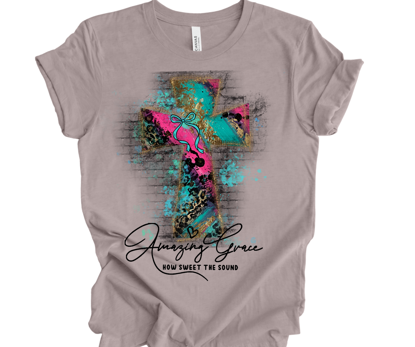 Leopard Luxe Cross - Amazing Grace