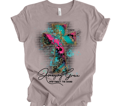 Leopard Luxe Cross - Amazing Grace