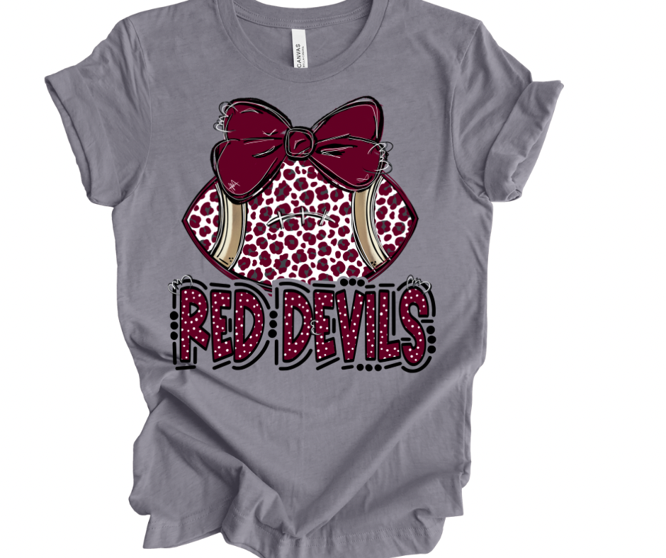 Red Devil Leopard Football