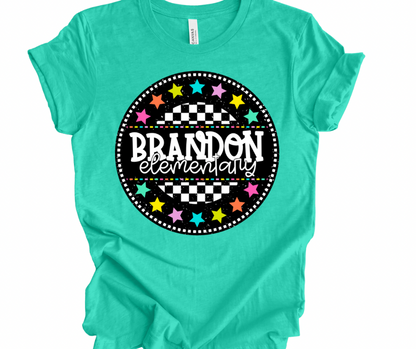 Brandon Elementary Checkered Stars