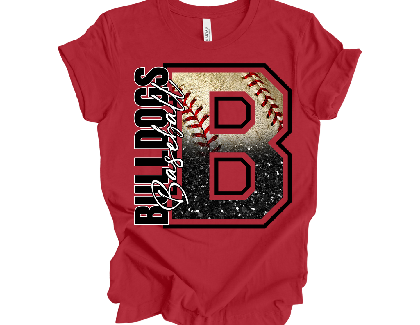 B Bulldog Baseball (Black)