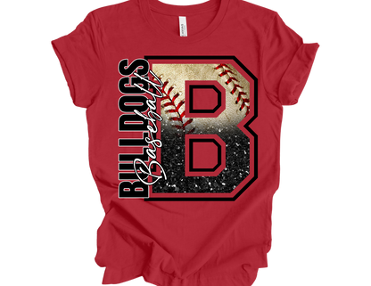 B Bulldog Baseball (Black)
