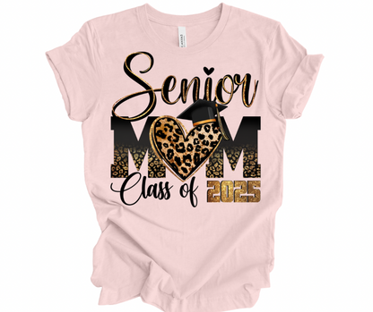 Senior Mom C/O 25 Leopard Heart