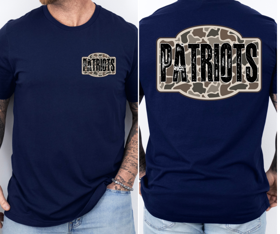 Patriots - Camo (Front & Back)