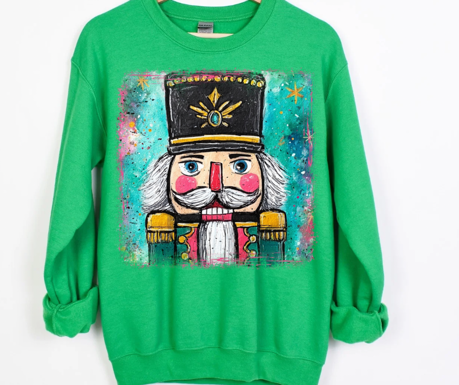 Painted Watercolor Nutcracker