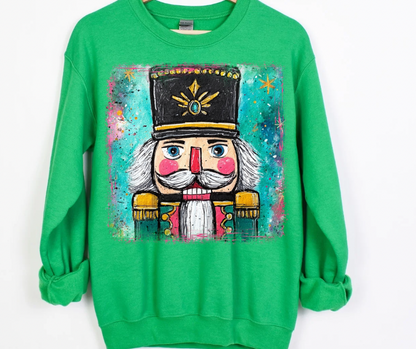 Painted Watercolor Nutcracker