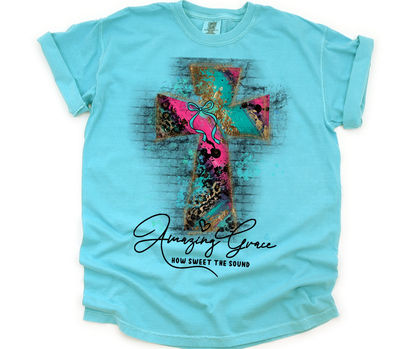 Leopard Luxe Cross - Amazing Grace
