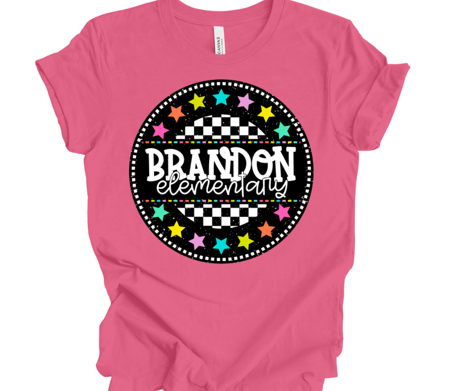 Brandon Elementary Checkered Stars