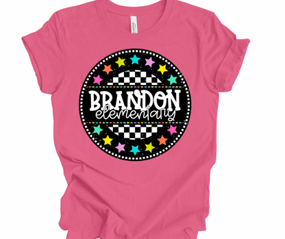 Brandon Elementary Checkered Stars