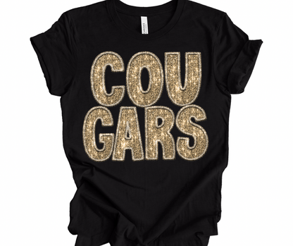 COUGARS (Faux Sequin/Embroidery)