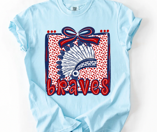 Braves - Dots & Bow