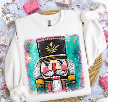 Painted Watercolor Nutcracker