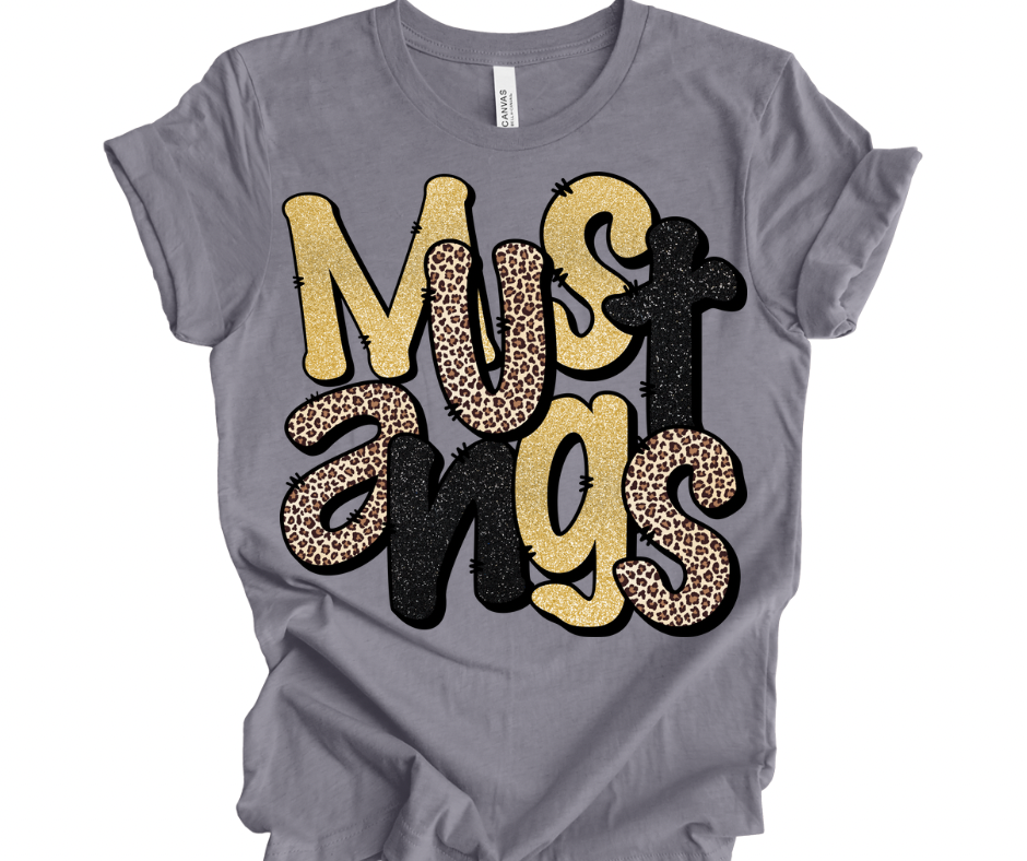 Mustangs (Leopard & Faux Glitter)