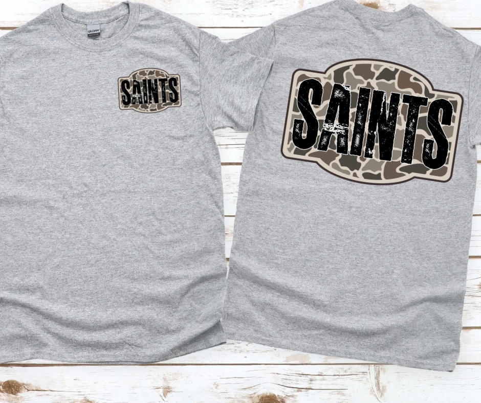 Saints - Camo (Front & Back)