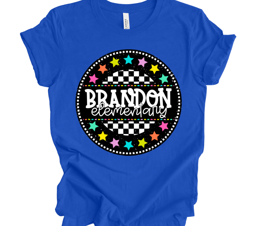 Brandon Elementary Checkered Stars