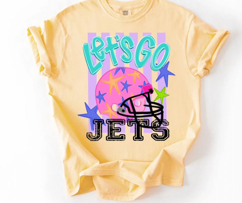 Let’s Go JETS Football Stripes