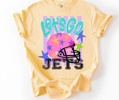 Let’s Go JETS Football Stripes