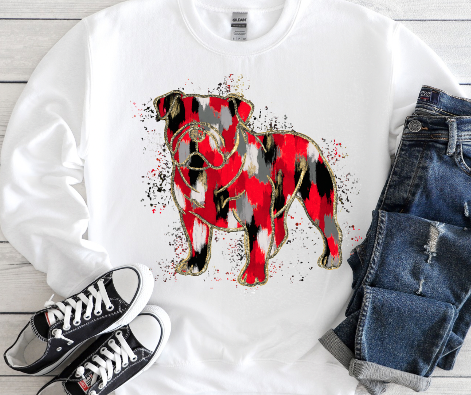 Bulldogs Splatter (Red, Black, Gray)