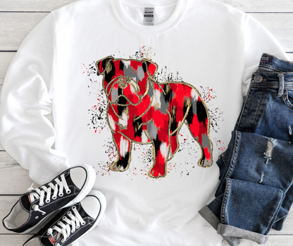 Bulldogs Splatter (Red, Black, Gray)