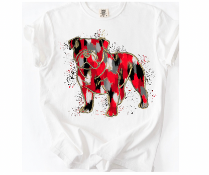 Bulldogs Splatter (Red, Black, Gray)